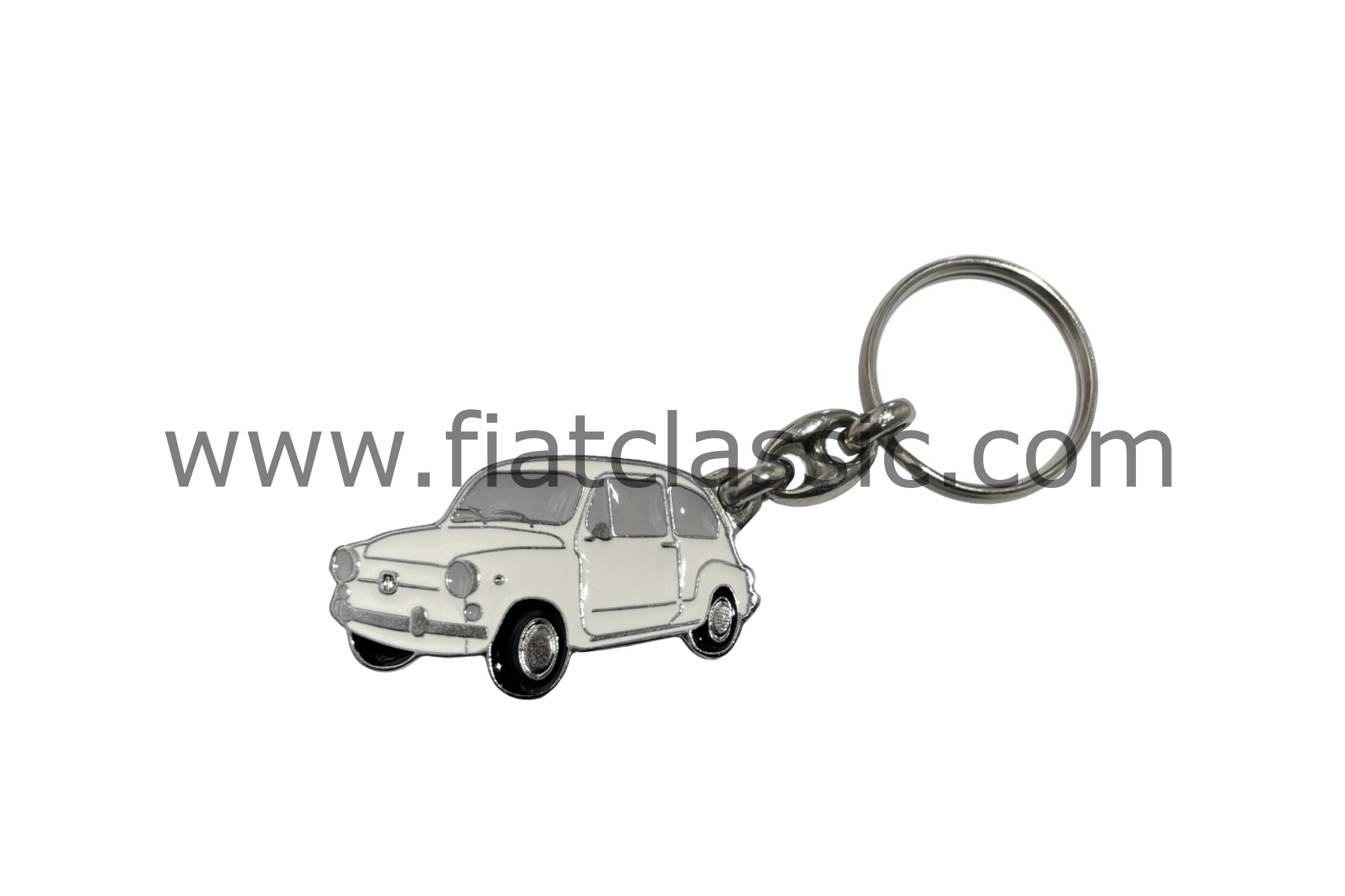 Schlüsselanhänger Fiat 600 Silhouette grün